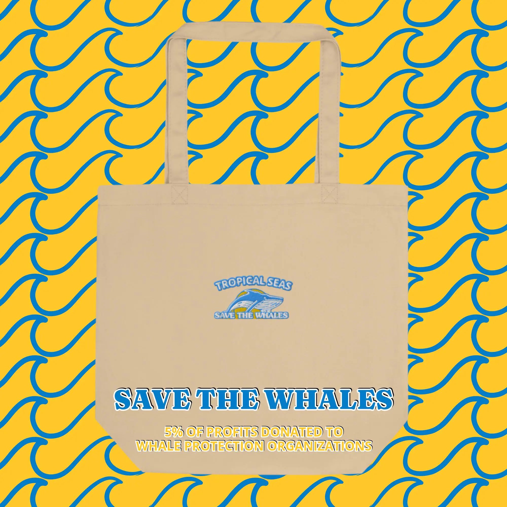 'Save the Whales' Eco Tote Bag