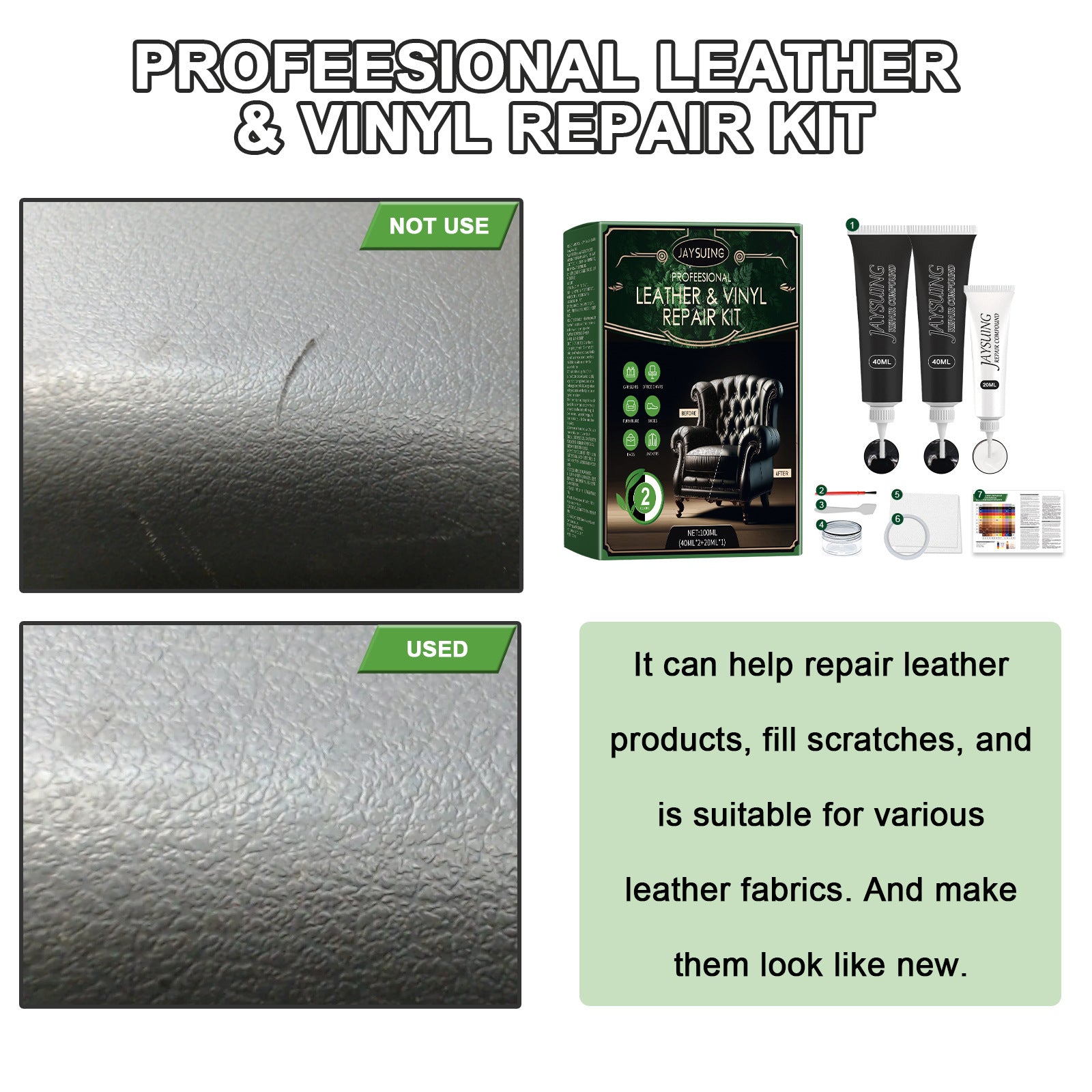 Multifunctional Leather Repair Kit Home Sofa