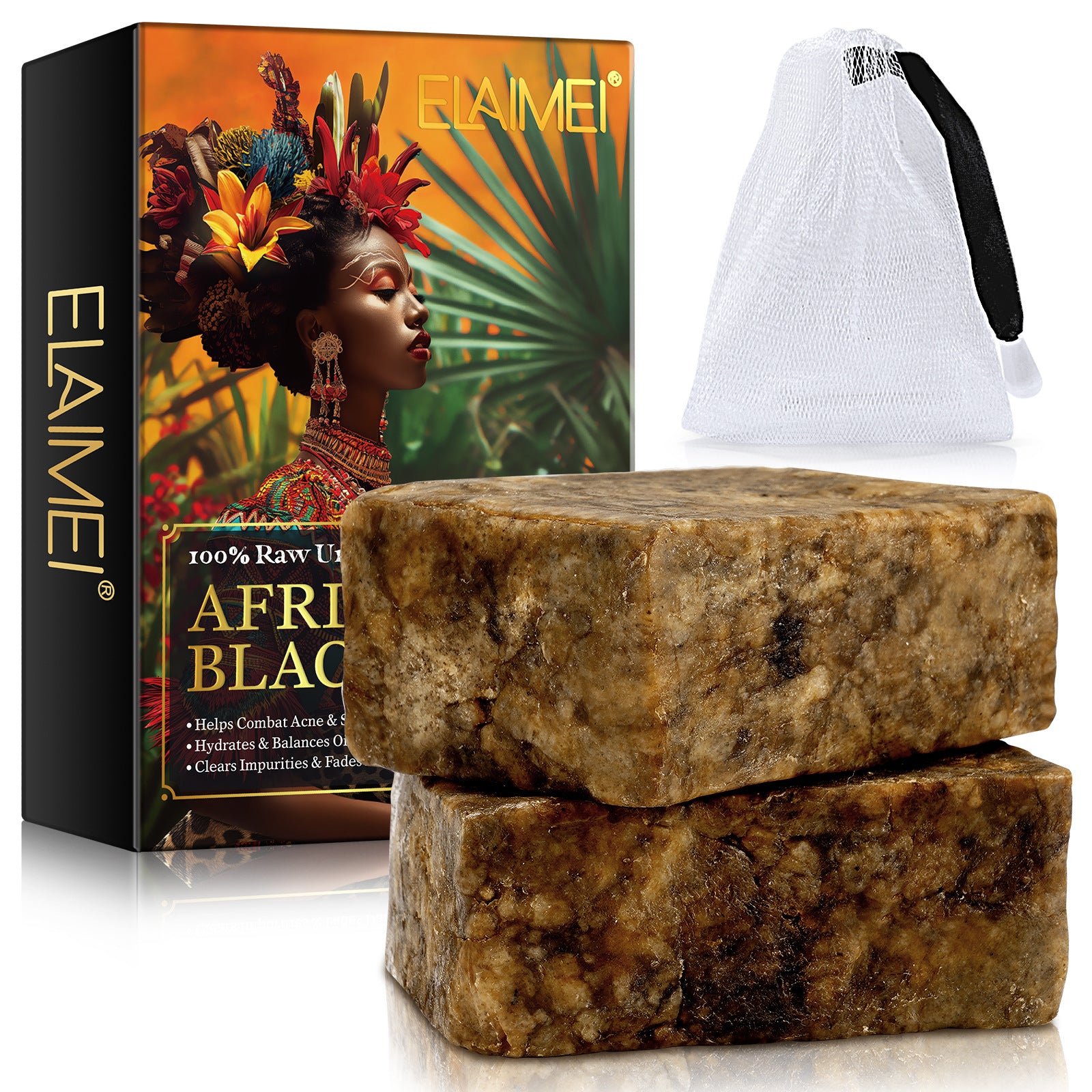 Nourishing Moisturizing Moisturizing Mild Non-irritating African Black Soap