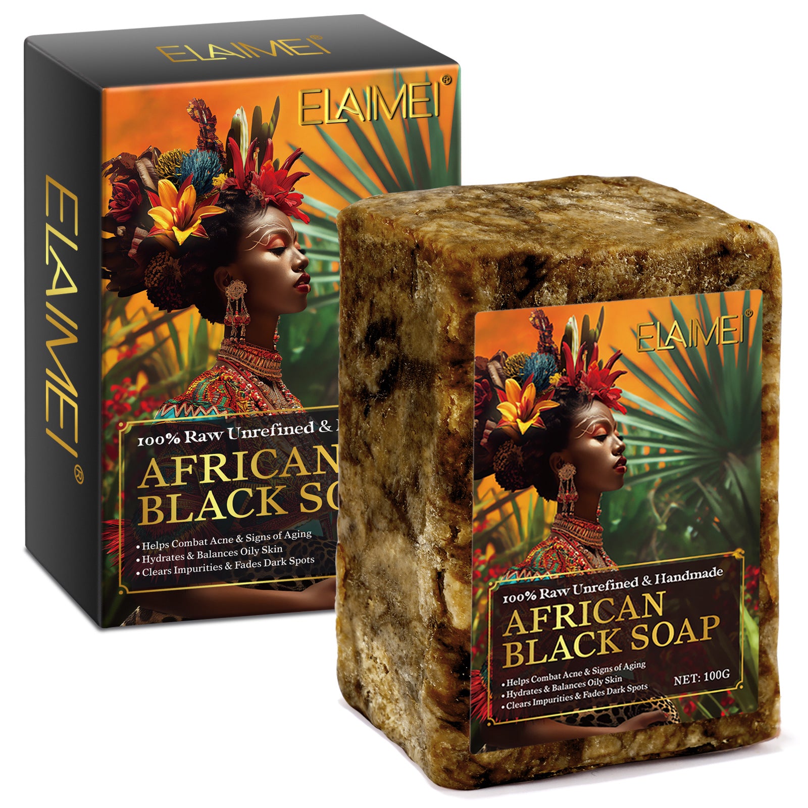 Nourishing Moisturizing Moisturizing Mild Non-irritating African Black Soap