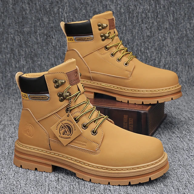 CYYTL Mens Boots Winter Shoes Leather