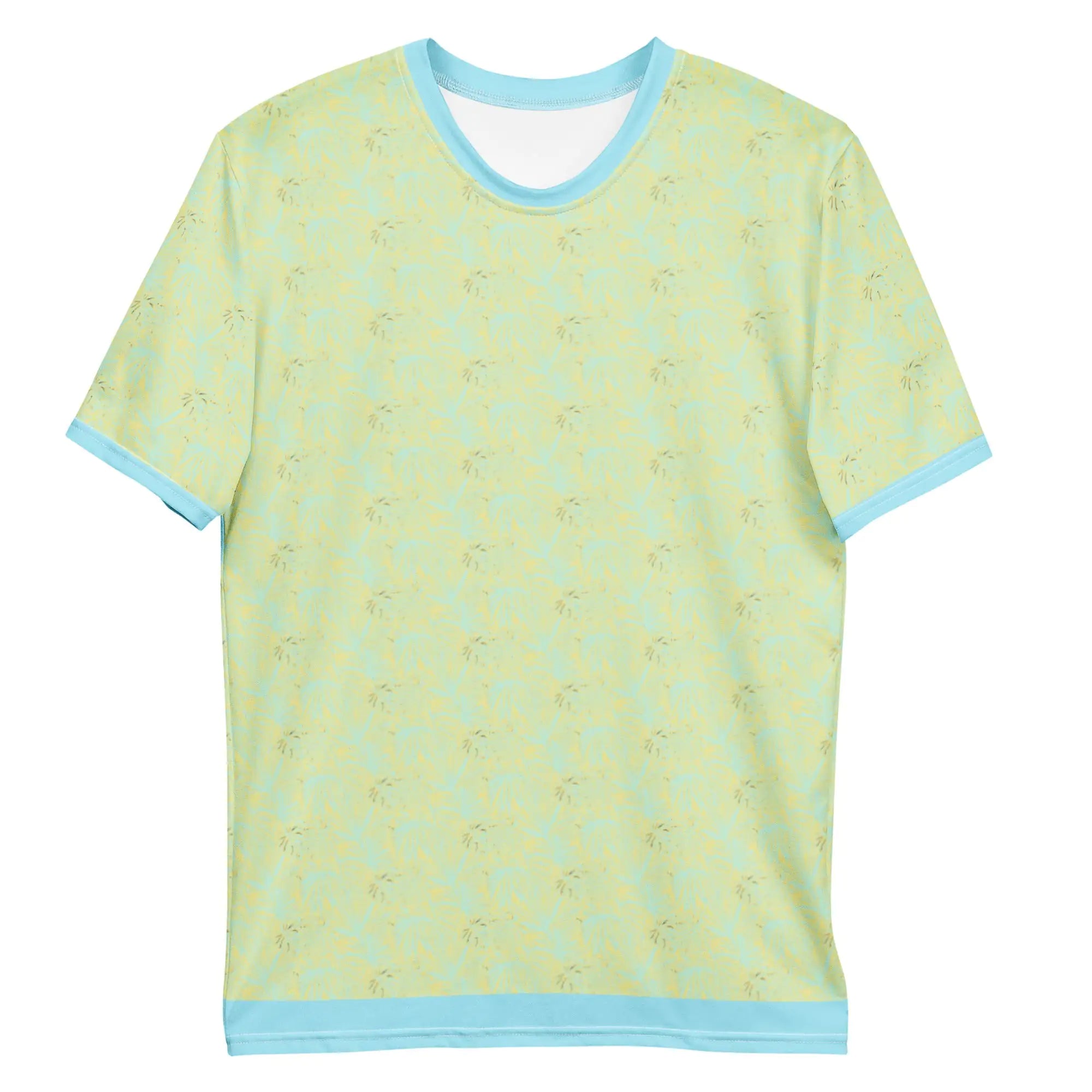 Men's Tropical Blue and Yellow Hawaiian T-shirt