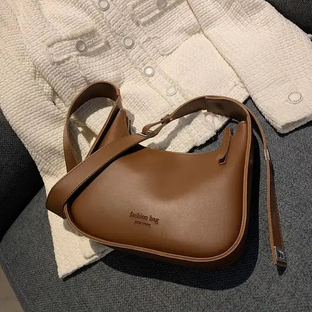 Vintage Half-Moon Shoulder Bag