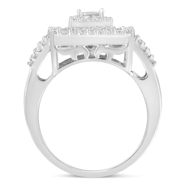 14K White Gold Diamond Cocktail Ring (1 Cttw, H-I Color, SI2-I1 Clarity)