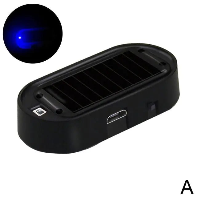 Solar-Powered Car Security Simulator Light: Dummy Alarm with Flashing LED