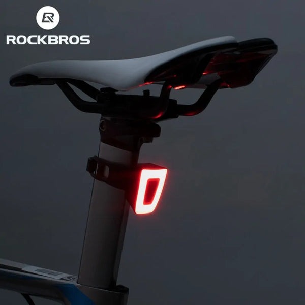 Luz de bicicleta impermeable USB recargable casco luz trasera