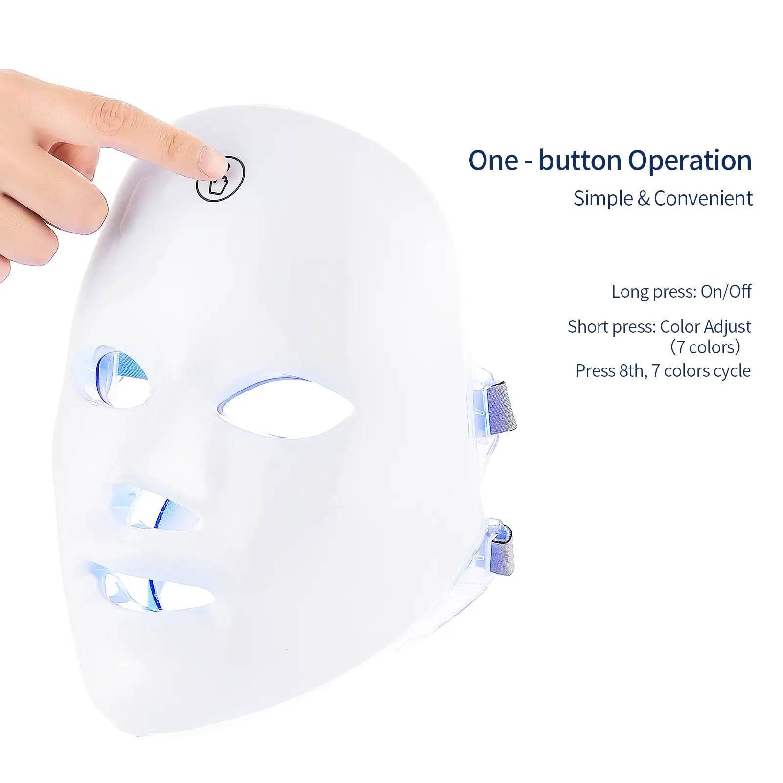 LED  Facial Mask  color led beauty mask  led face mask colors  7 colors led mask  7 color led mask  light mask colors  7 colors led facial mask  7 color led face mask  7 color led light therapy mask  7 color led facial mask