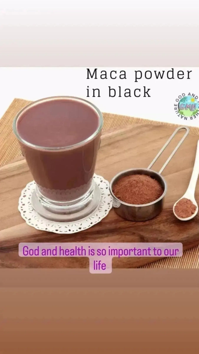 Maca Powder in black