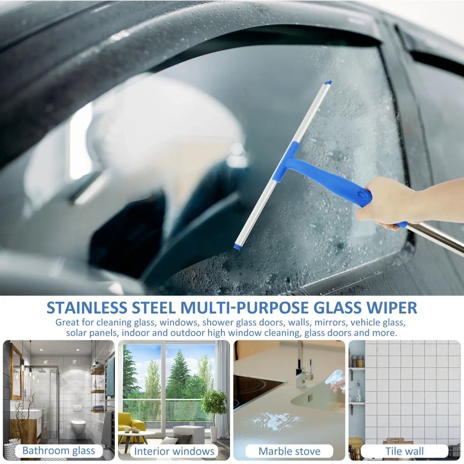 3 in 1 Glass Brush Windows Cleaner