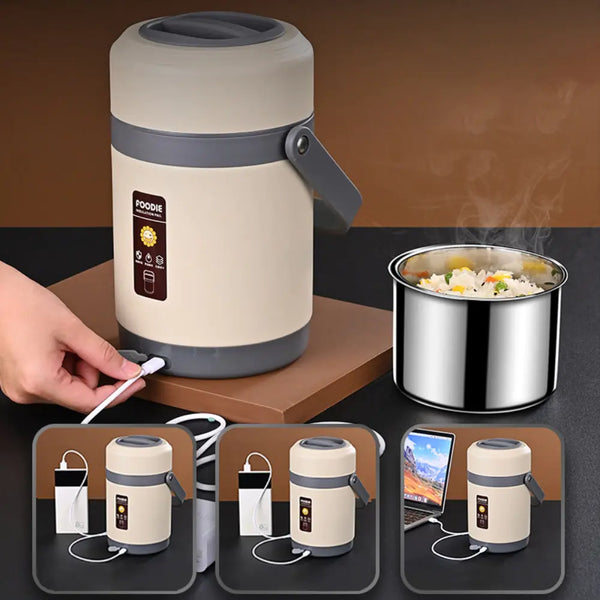 2L USB Electric Heated Lunch Box