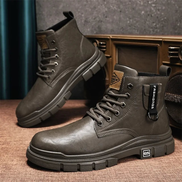 CYYTL Mens Boots Winter Shoes Leather