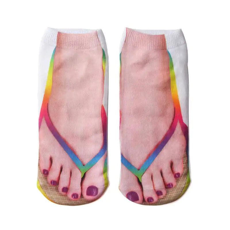 Super Comfy Manicure Print Socks