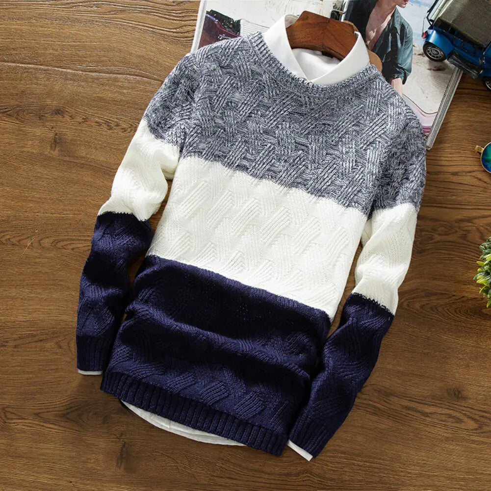 Men Autumn Sweaters O Neck Long Sleeve