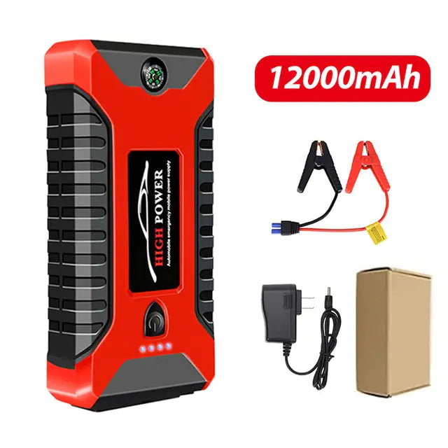 26000mAh/20000mAh Car Jump Starter 1000A 12V Output Portable Emergency Start-up Charger for Cars Booster Battery Starting Device