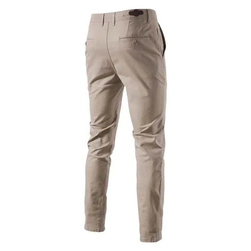 pantalones de hombre ajustados de color liso