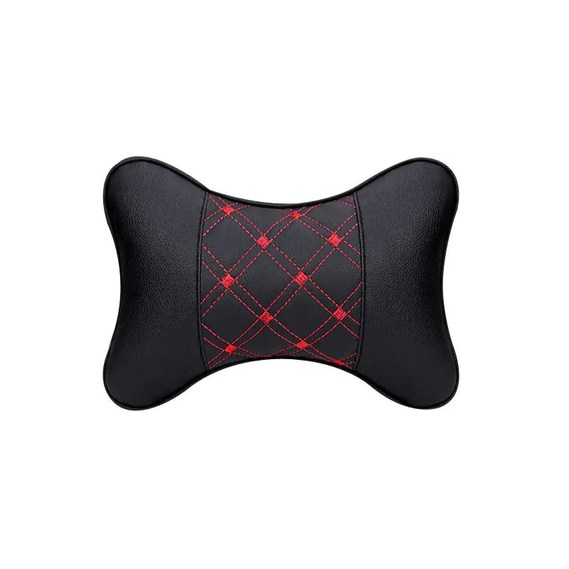 PU Leather Car Neck Pillow for Head Pain Relief