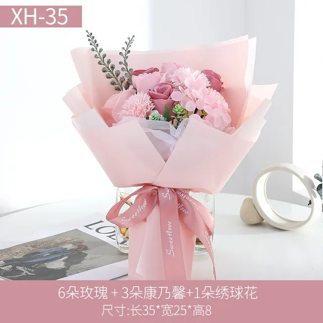 carnations flowers bouquet,	 soap roses,		 soap flowers,	 rose carnation bouquet,	 rose and carnation bouquet,	 carnation roses bouquet,	 roses and carnation bouquet