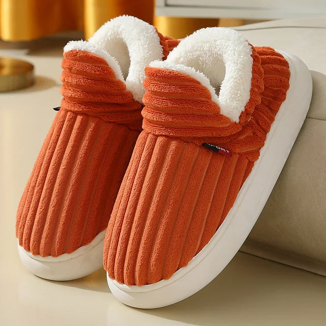 Pantuflas de piel cálidas