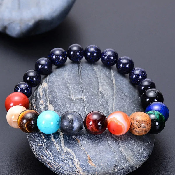 Eight Planets Natural Stone Bracelet