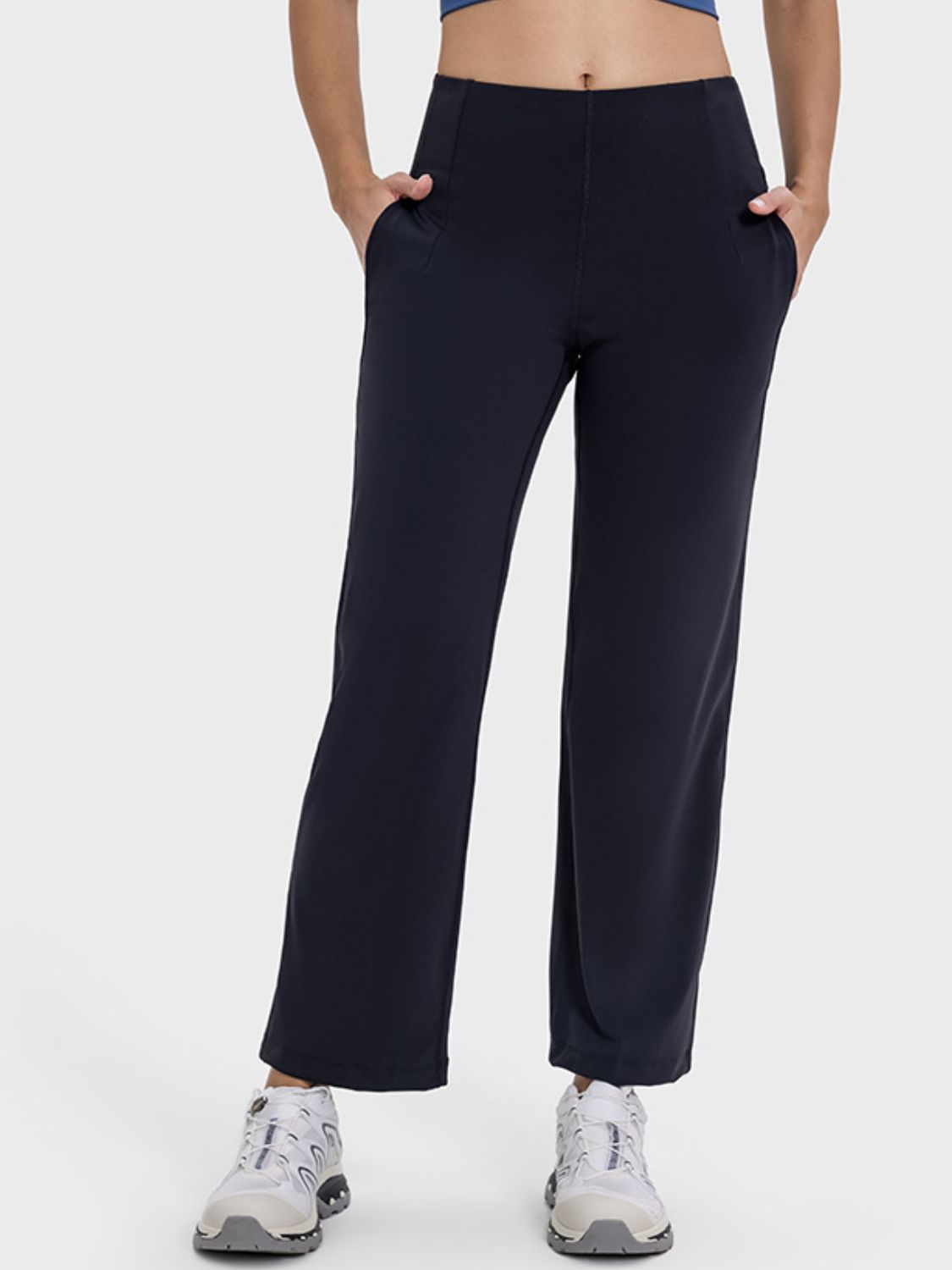 Pocketed High Waist Active Pants