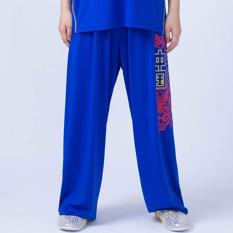 Pantalones de entrenamiento de artes marciales, pantalones holgados de tai chi para mujeres y hombres.