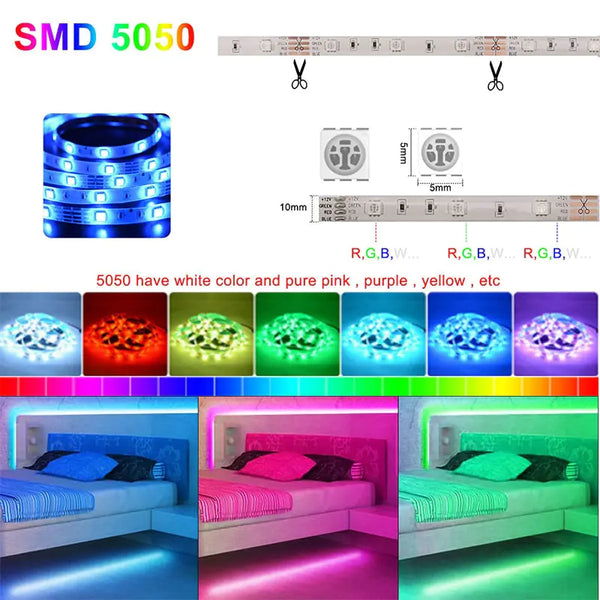 Tiras de luces LED con control por voz