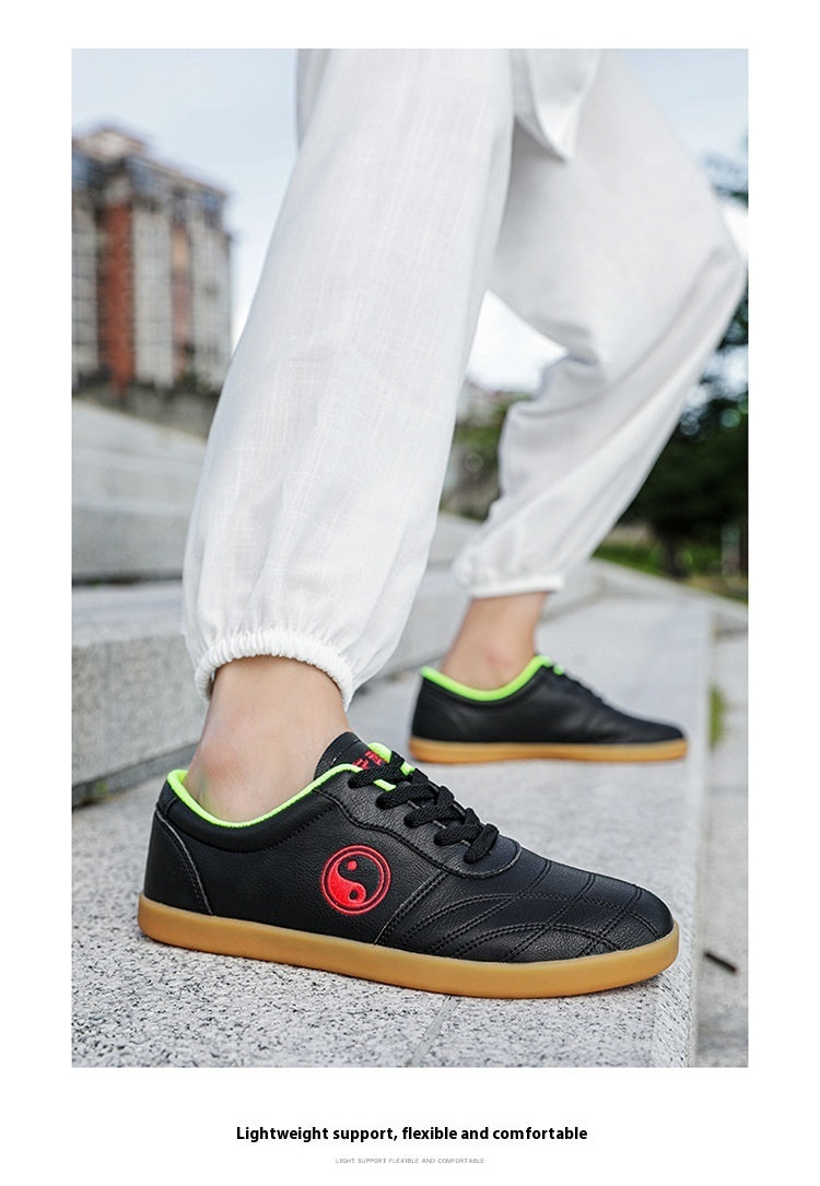 Men's Soft Bottom Lightweight Non-slip Breathable Martial Arts Practice Shoes