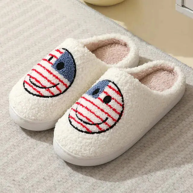 Funny Cute Winter Warm Floor House Home Shoes Female