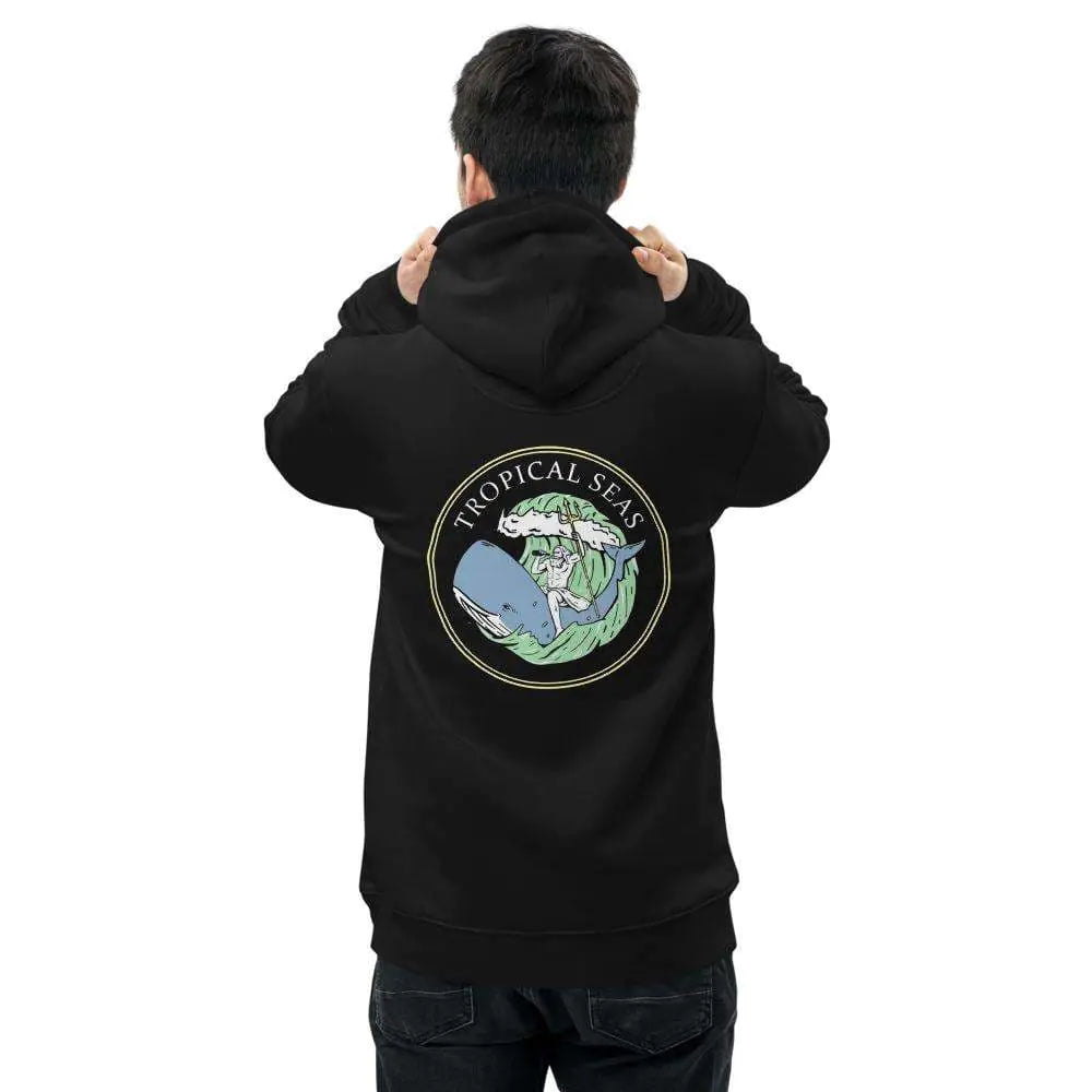 Neptune’s Whale Ride Unisex essential eco hoodie