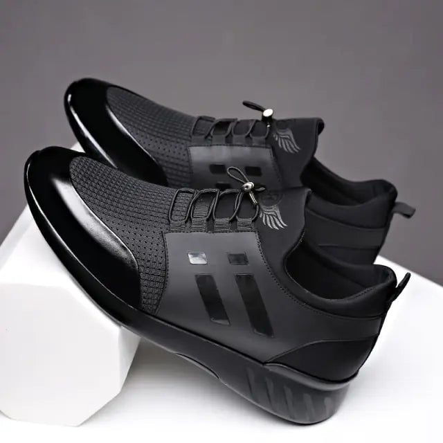 2022 Men's Shoes Quality Lycra+ Cow Leather Shoes Brand