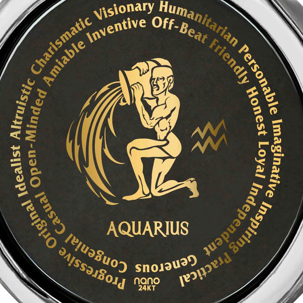 Aquarius Necklaces for Lovers of the Zodiac | Inscribed in Gold