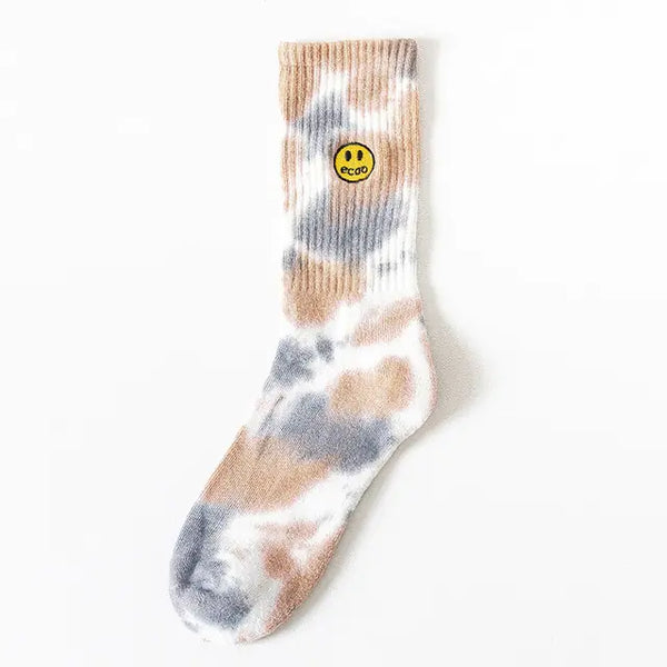 Embroidery Smile Face Socks