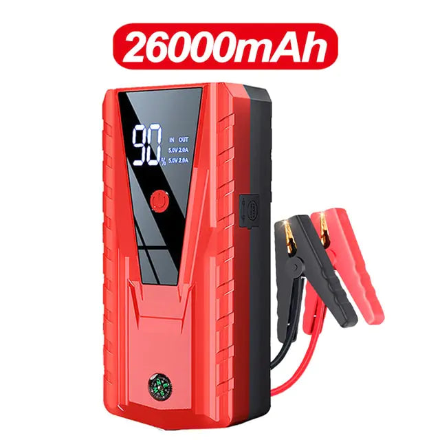 26000mAh/20000mAh Car Jump Starter 1000A 12V Output Portable Emergency Start-up Charger for Cars Booster Battery Starting Device