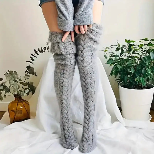 Large Knit Cozy Socks for Chilling