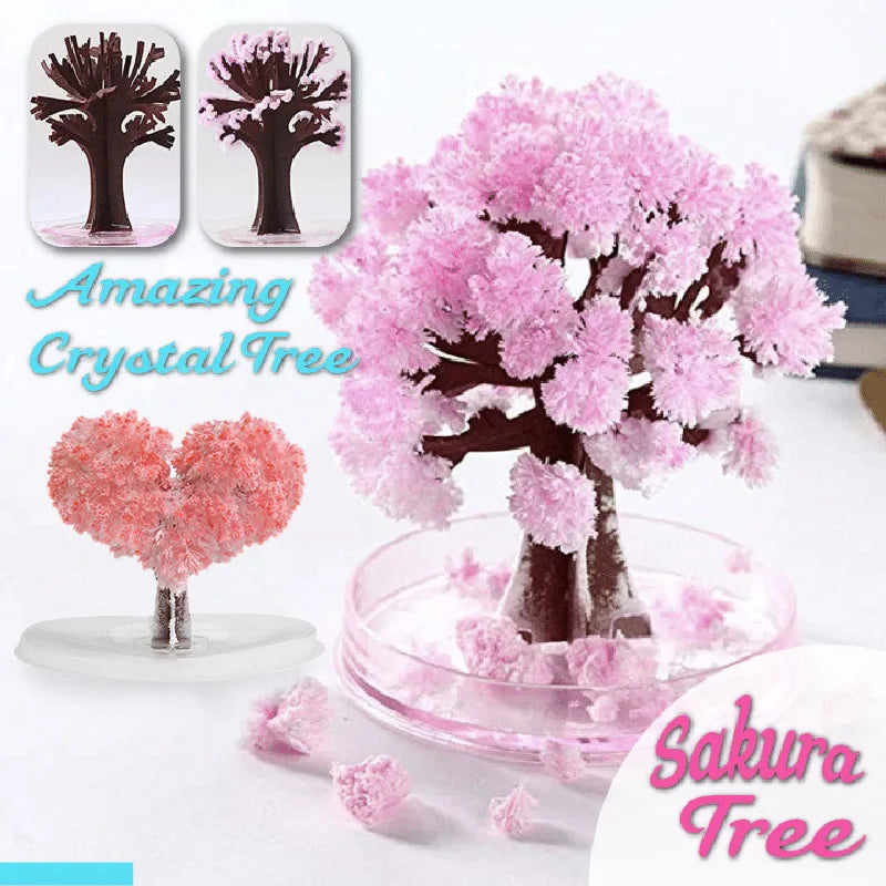 DIY Growing Tree Paper Sakura Crystal Trees