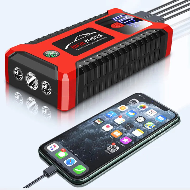 26000mAh/20000mAh Car Jump Starter 1000A 12V Output Portable Emergency Start-up Charger for Cars Booster Battery Starting Device