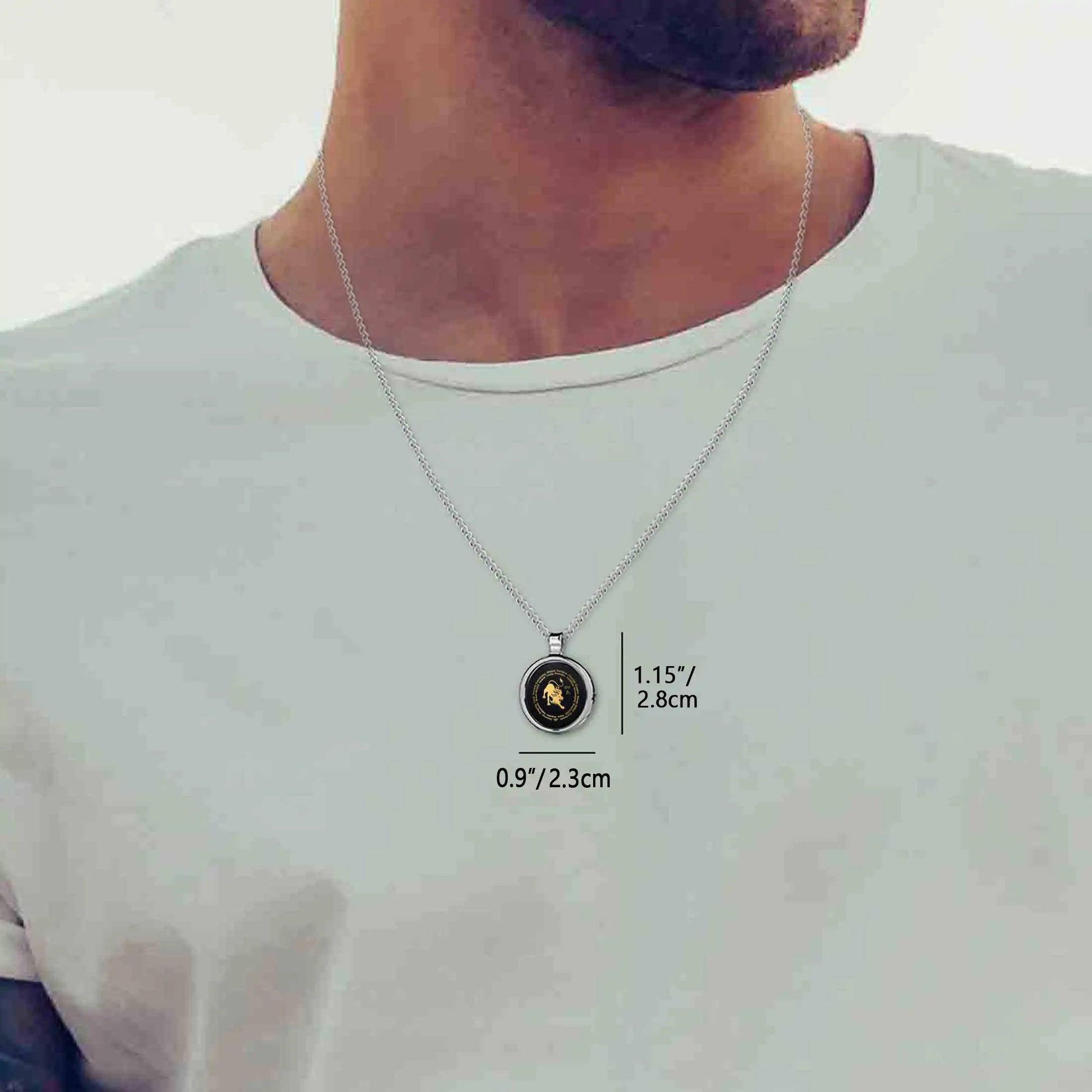 Leo Necklaces for Lovers of the Zodiac 24k Gold Inscribed