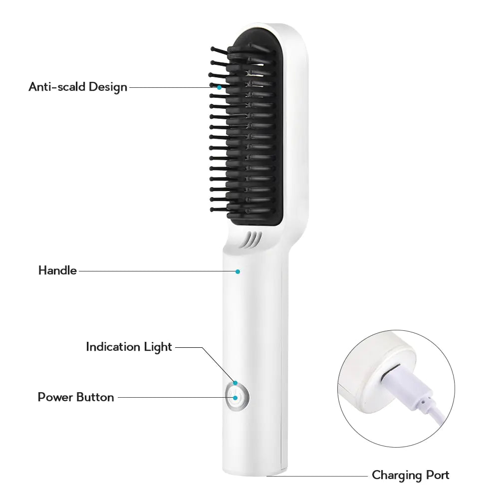 Cepillo de pelo eléctrico de cerámica