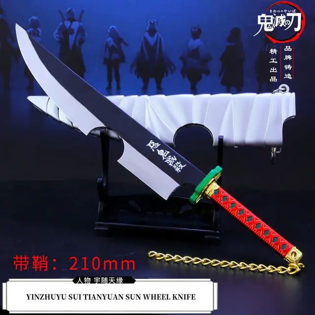 Demon Slayer 9pcs Sword Agatsuma Zenitsu Nichirin Blade Katana Sword