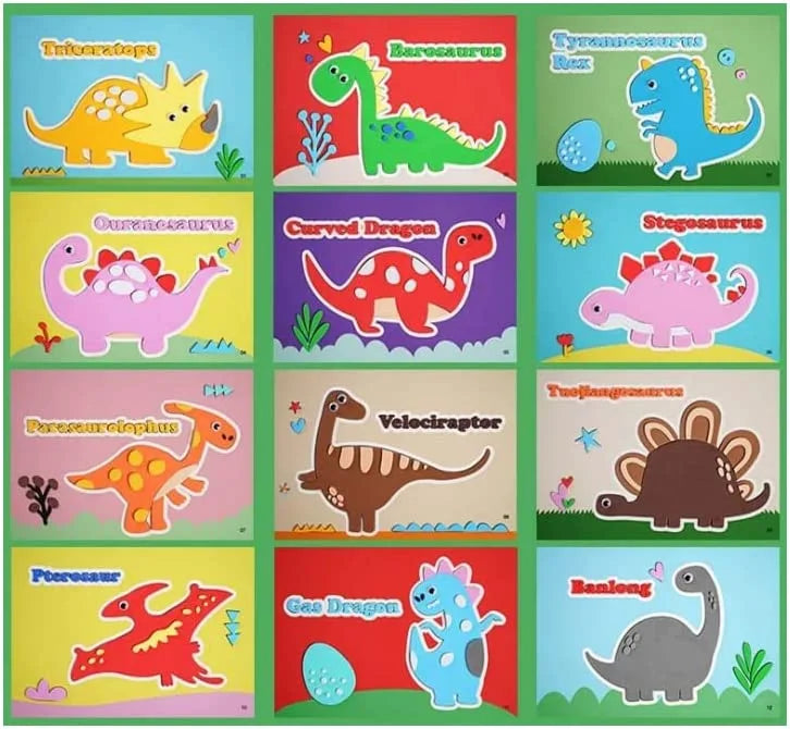 3D Sticker Puzzles - 12 Sheets