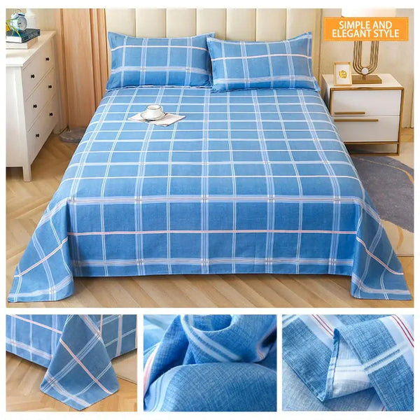 Cotton Bed Sheets Cover and Pillowcases