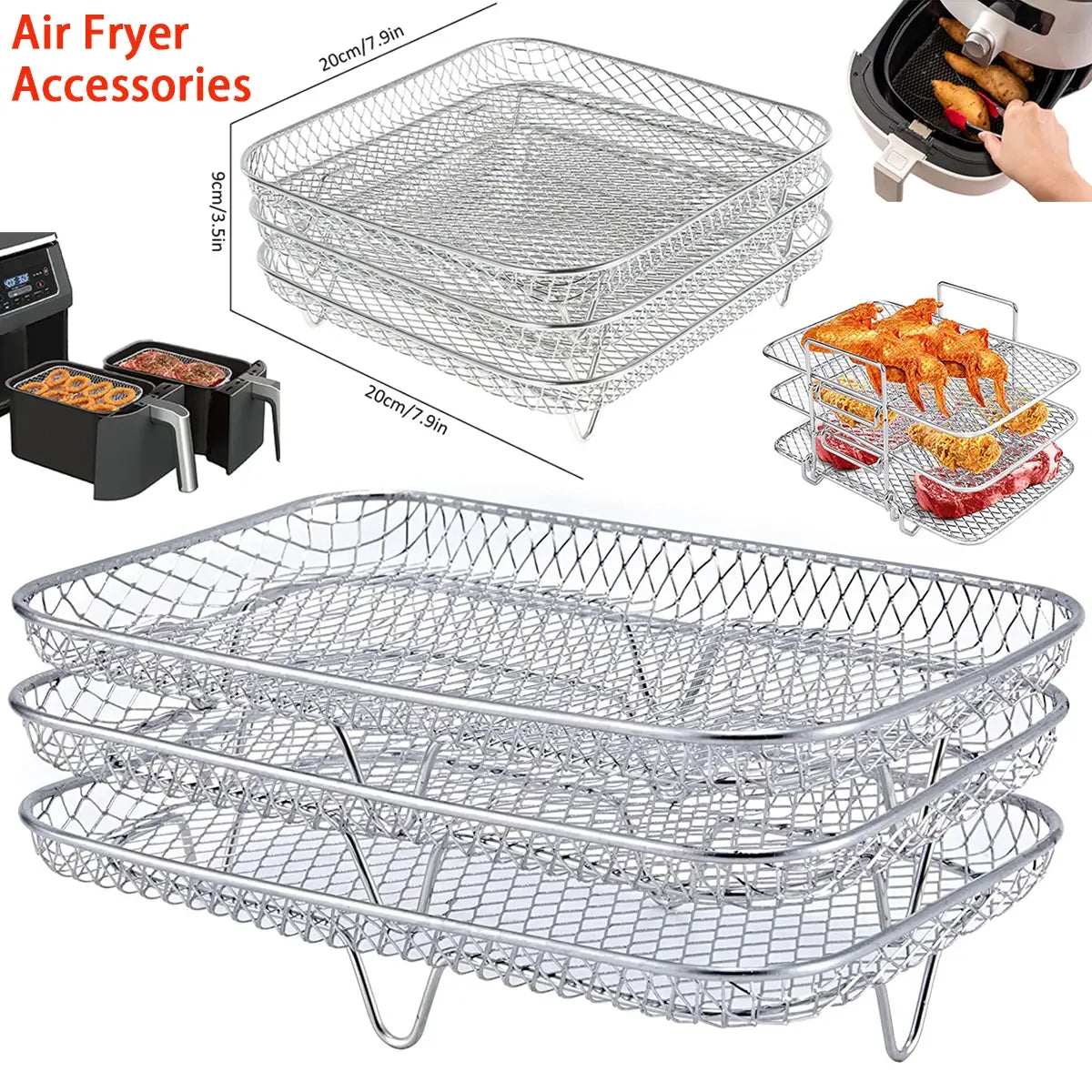 Rack  Air Fryer  fryer rack  baking rack  air fryer ribs  ribs in an air fryer  air fryer pork ribs  baking sheet rack  baking racks for sheet pans  air fry basket for oven  air fryer rack  air fryer ribs recipe  wire rack for baking