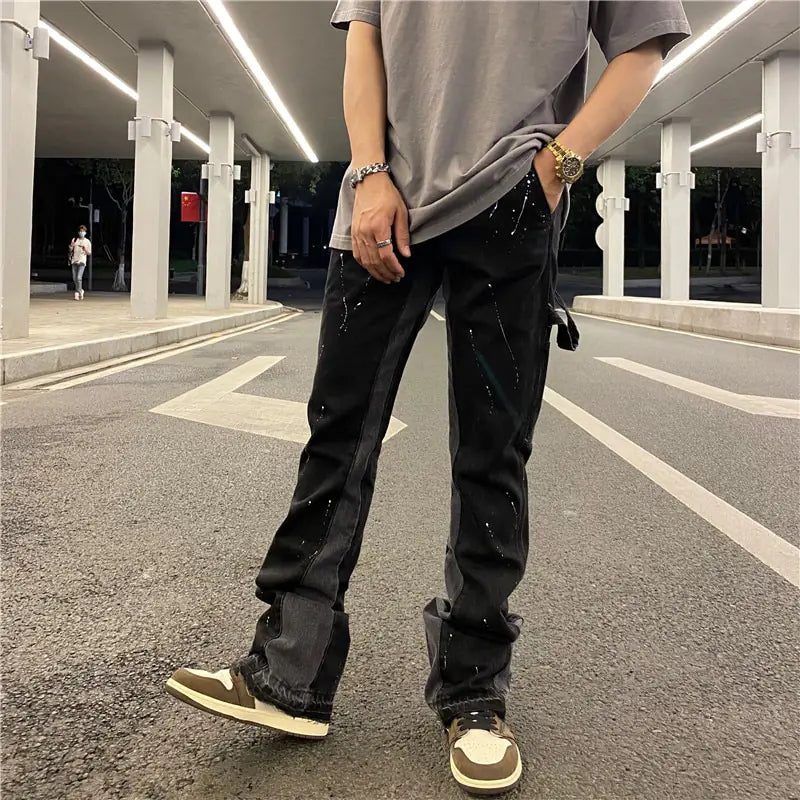 Urban Streetwear Flare Pants