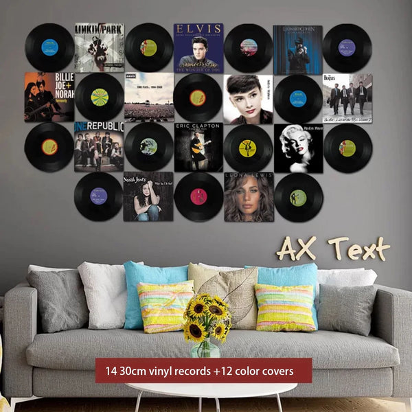 Retro Style Vinyl Record Wall Decoration