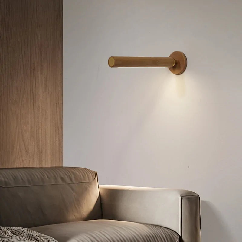 Smart Rotatable Wooden Night Light