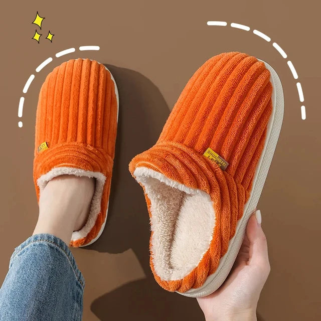 Pantuflas de piel cálidas