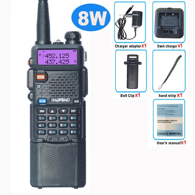 Baofeng UV-5R 3800mAh Big Battery 8W Walkie Talkie