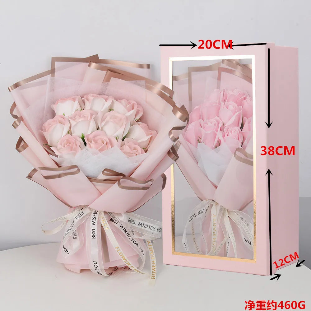 Artificial Crushed Rose Soap Flowers