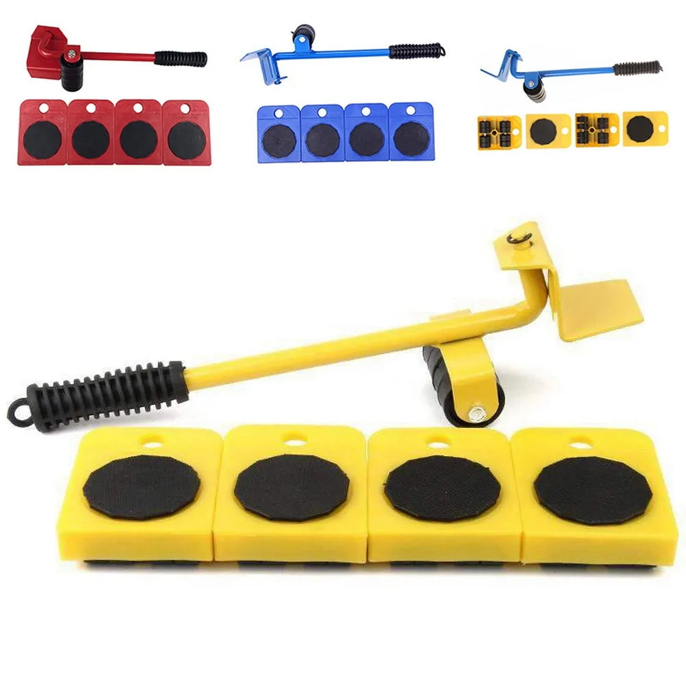 Furniture Lifter Sliders Kit: Heavy-Duty Roller Move Tool Set for 100Kg/220Lbs