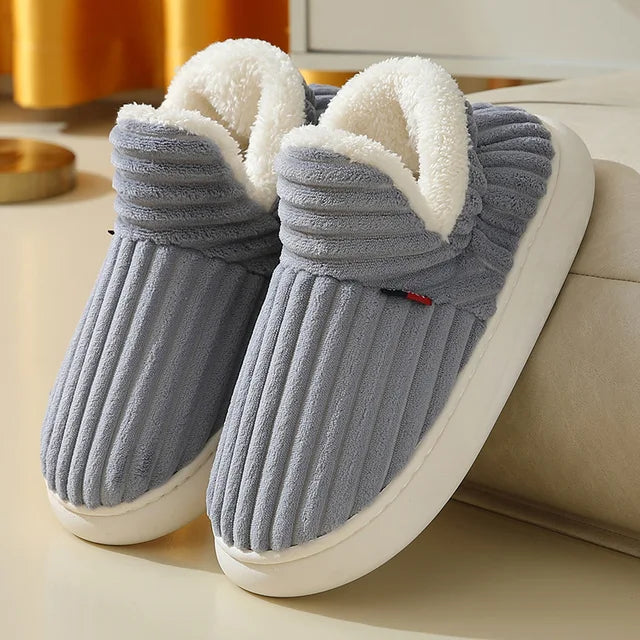 Pantuflas de piel cálidas